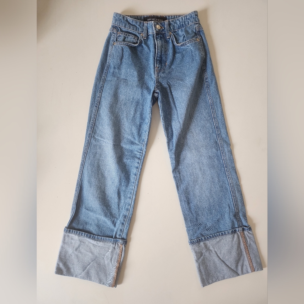 Veronica Beard 'Dylan High Rise Full Length Straight' Jeans-Size 24